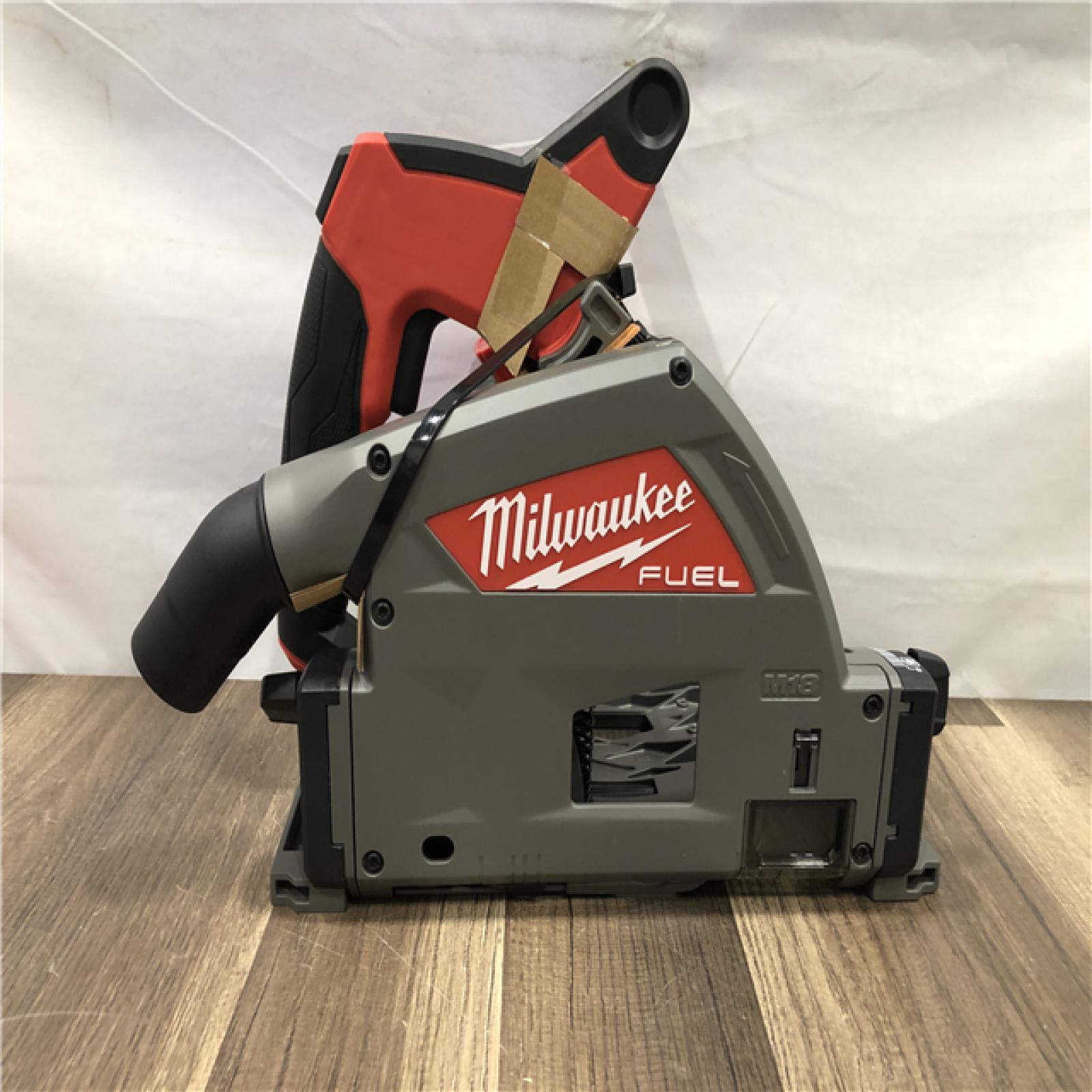 AS-IS Milwaukee FUEL 18V Lithium-Ion Cordless Brushless 6-1/2 in. Plunge Cut Track Saw (Tool-Only)