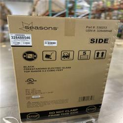 DALLAS LOCATION - Seasons® 5.2 Cu. Ft. Freestanding Electric Range, Glass Top, Black