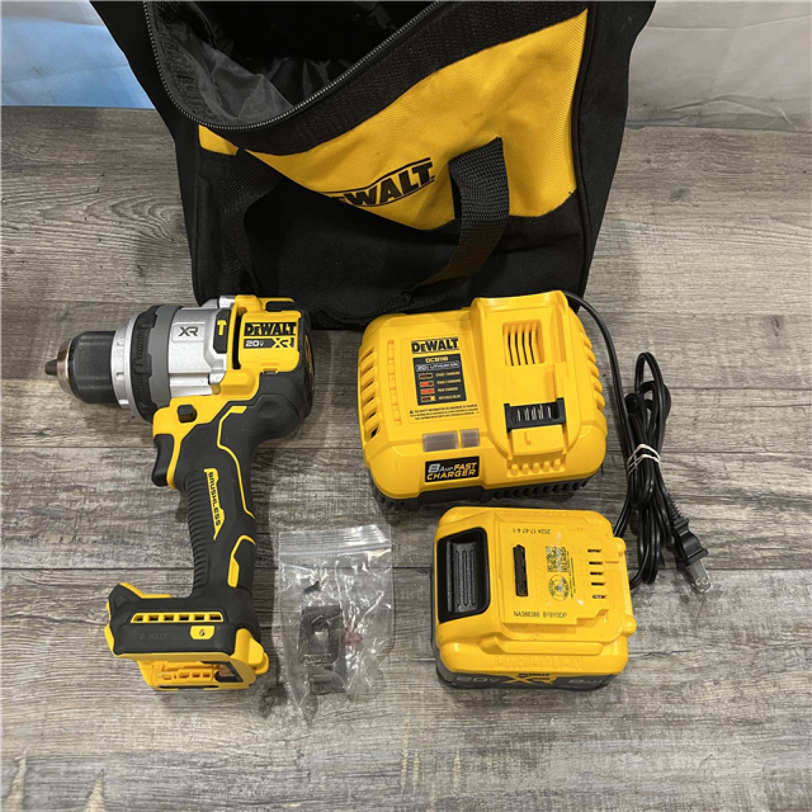 AS-IS DEWALT 20V XR Lithium-Ion Cordless Hammer Drill Kit