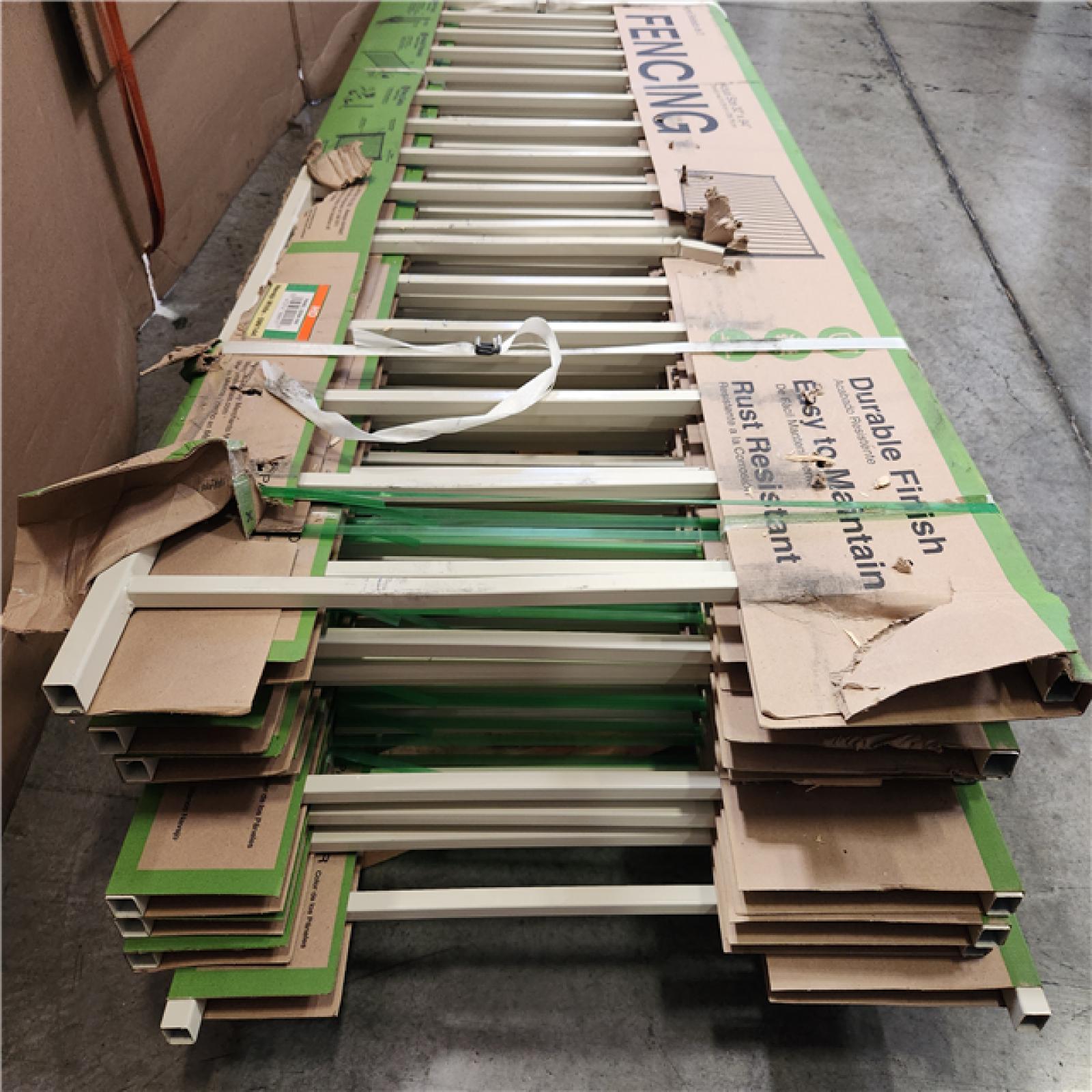 Phoenix Location AS-IS Welded Steel Fencing Navajo White-599144 Panel 32X94 Pallet (10-Count)