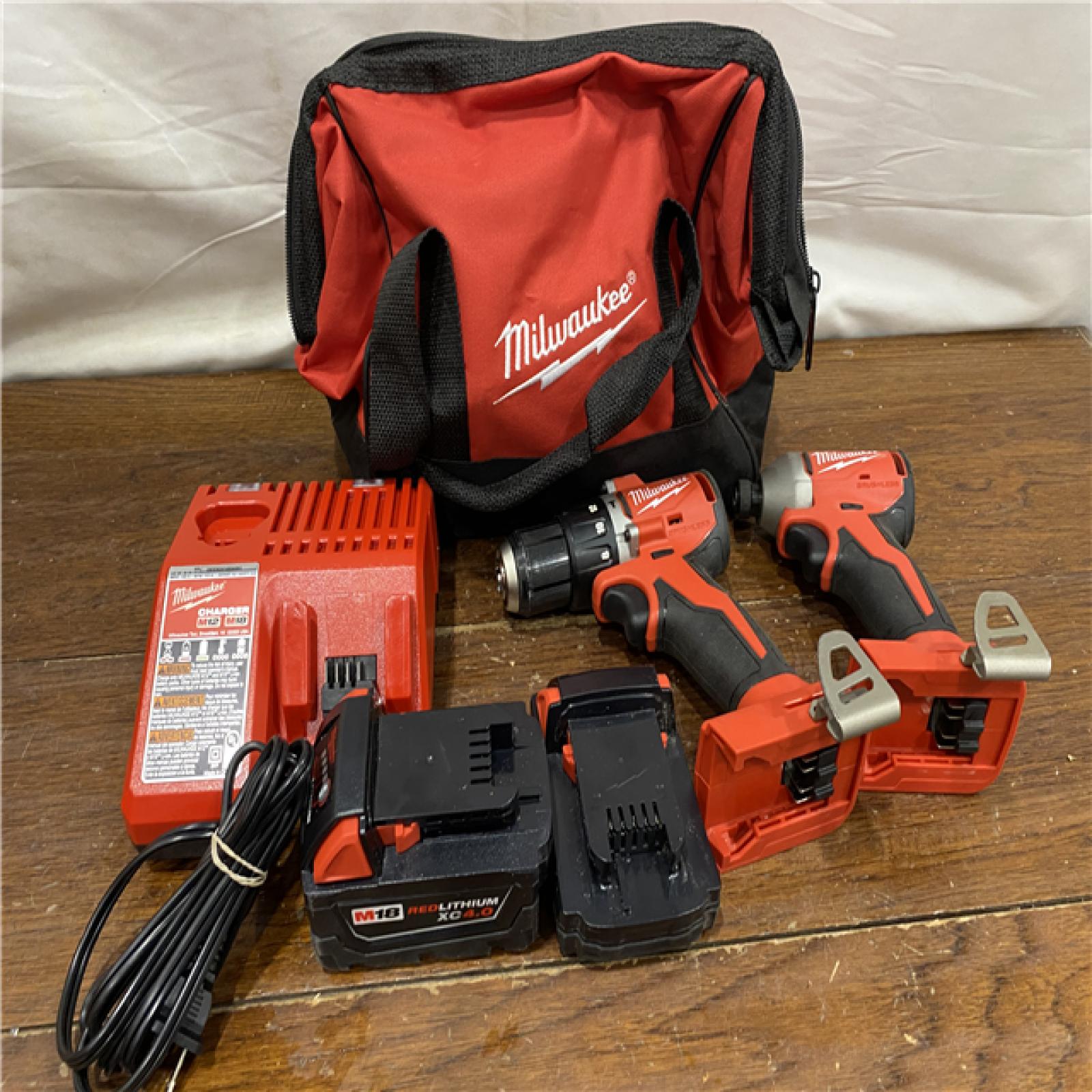 AS-IS Milwaukee M18 Compact Brushless 2-Tool Combo Kit