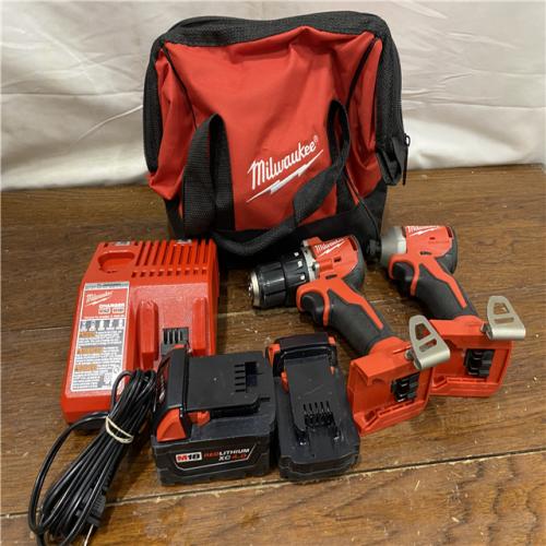 AS-IS Milwaukee M18 Compact Brushless 2-Tool Combo Kit