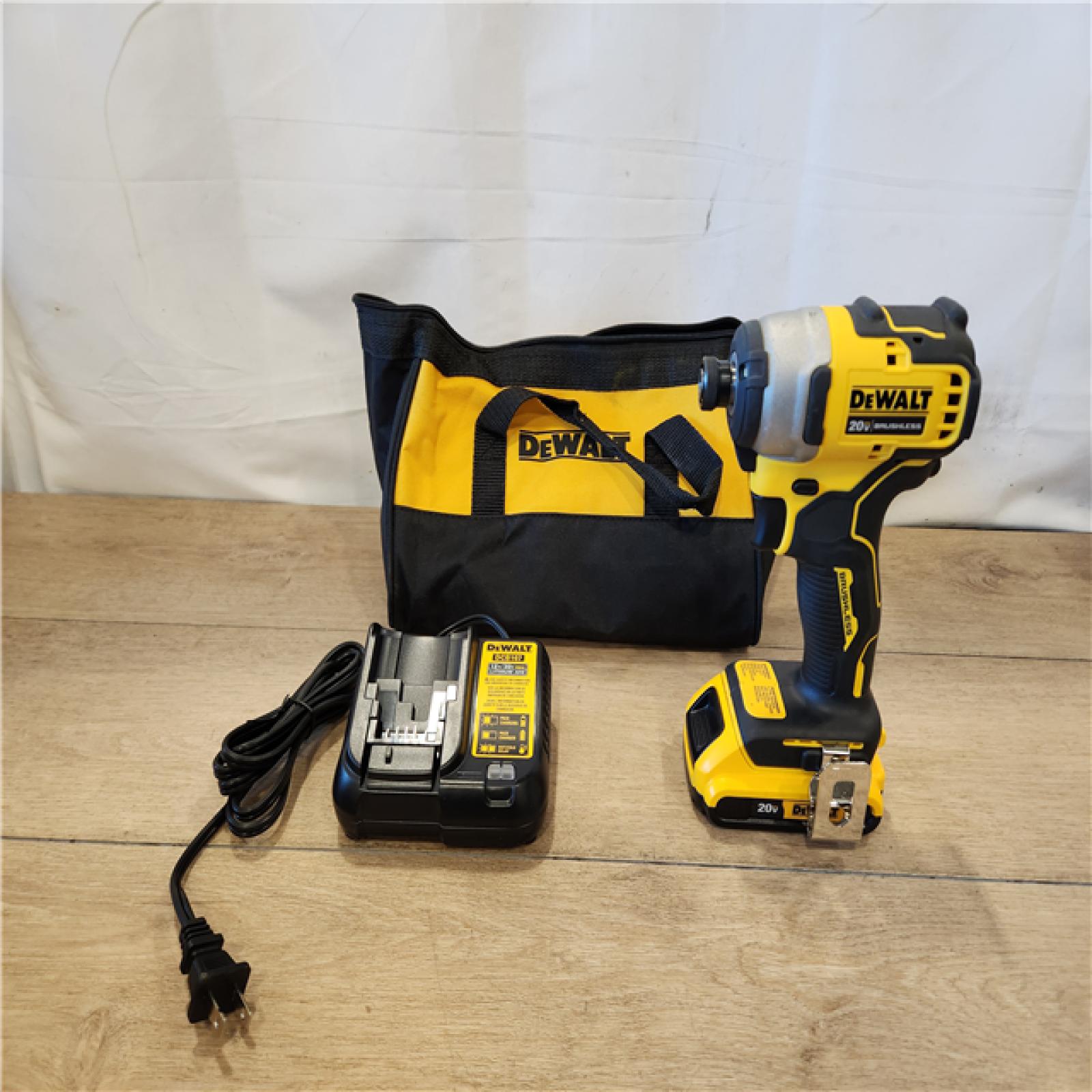 AS-IS- DEWALT ATOMIC 20V MAX* Brushless Cordless Compact 1/4 in. Impact Driver Kit