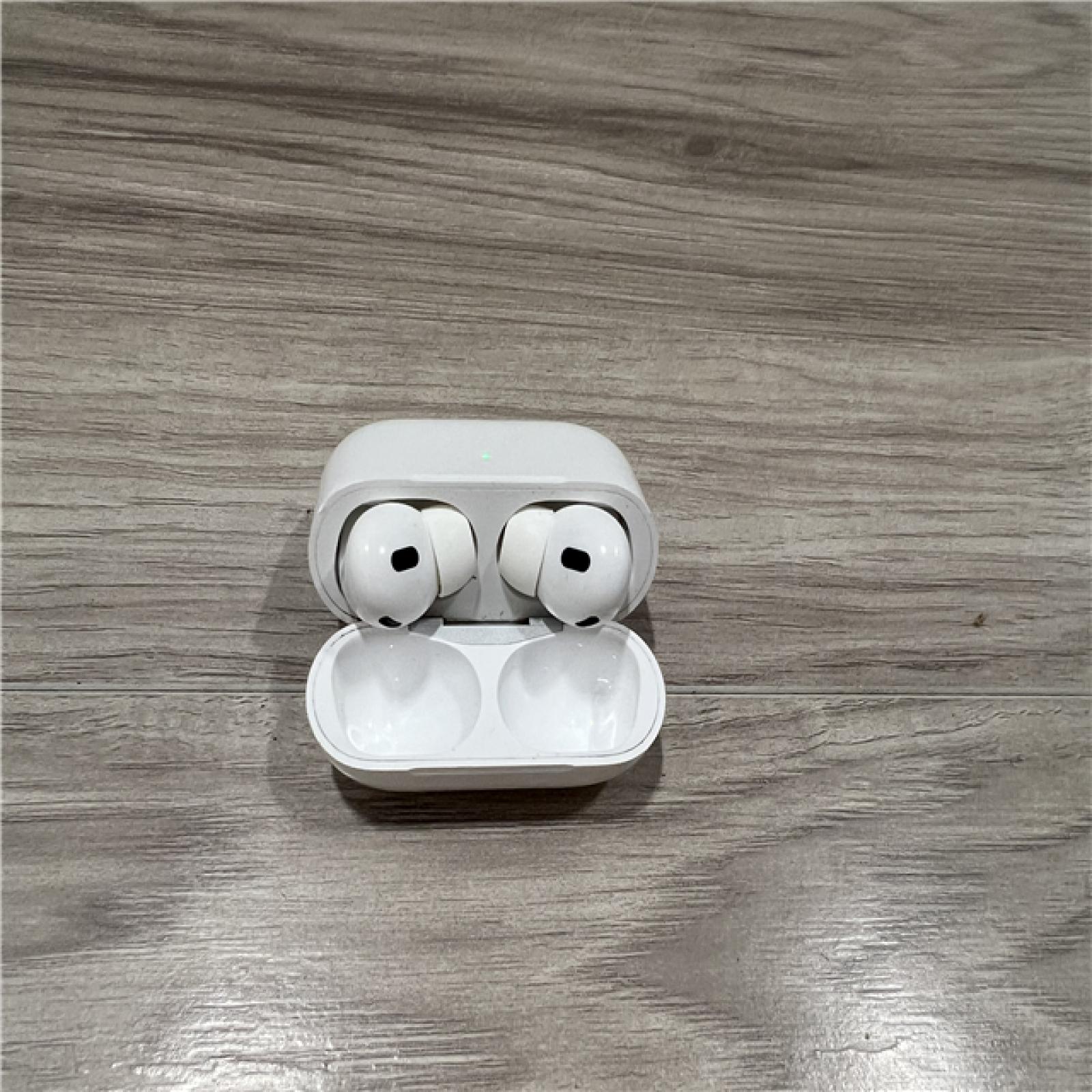 AS-IS Apple AirPods Pro (2nd Generation) with the USB-C MagSafe Charging Case