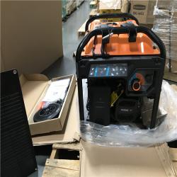 CALIFORNIA AS-IS GENERAC PORTABLE GENERATOR WITH 100w SOLAR PANEL ACCESSORY