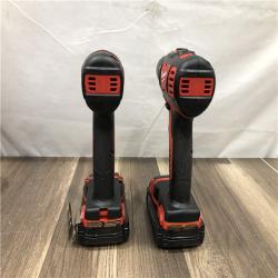 AS-IS Milwaukee 18V Lithium-Ion Cordless Drill Driver/Impact Driver Combo Kit