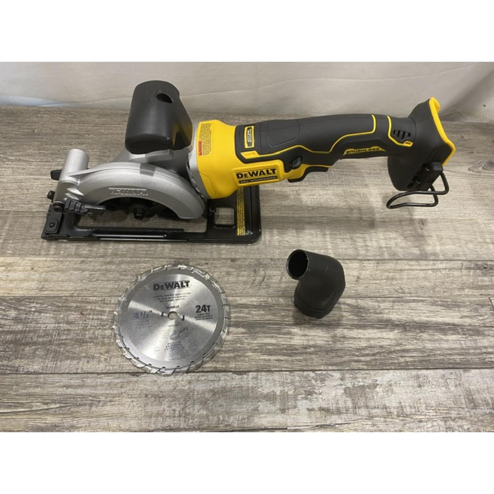 AS-IS DEWALT ATOMIC 20V MAX Cordless Brushless 4-1/2 in. Circular Saw (Tool Only)