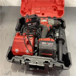AS-IS - Milwaukee M18 FUEL 18V Lithium-Ion Brushless Cordless 1/2 in. Hammer Drill Driver Kit