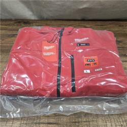 NEW! Men's Large M12 12V Lithium-Ion Cordless TOUGHSHELL Red Heated Jacket with (1) 3.0 Ah Battery and Charger