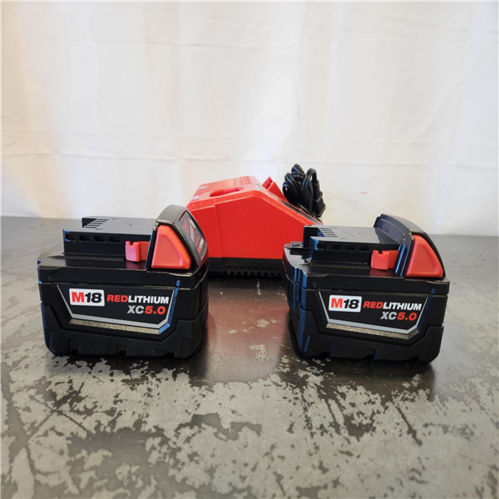 AS-IS- Milwaukee 18-Volt Lithium-Ion XC Starter Kit