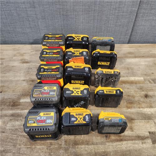 HOUSTON LOCATION - AS-IS DEWALT BATTERY PACK QTY - 15
