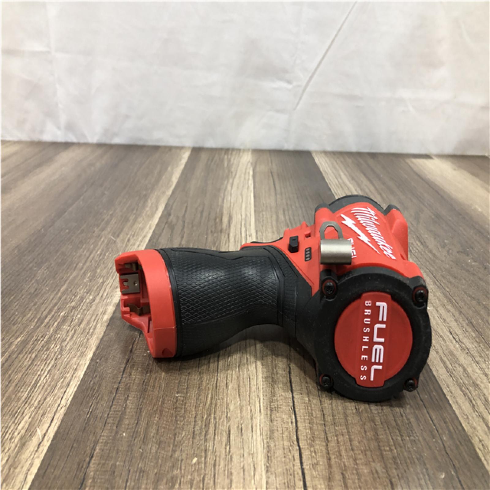 AS-IS Milwaukee FUEL 12V Lithium-Ion Brushless Cordless Stubby 3/8 in. Impact Wrench (Tool-Only)