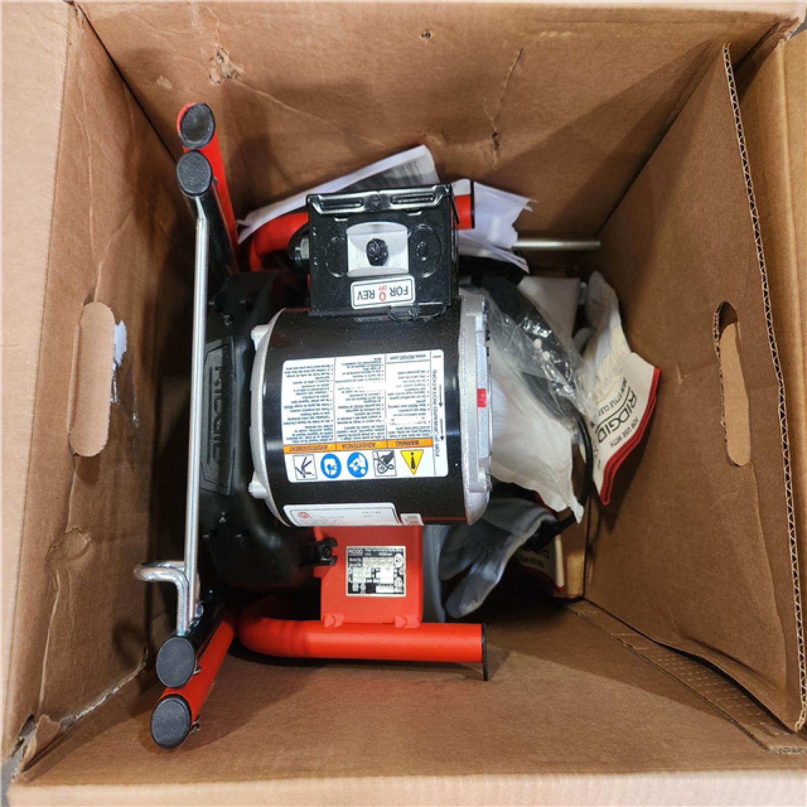 Phoenix NEW RIDGID K-400 Drain Cleaning Snake Auger 120-Volt Drum Machine with C-32IW 3/8 in. x 75 ft. Cable + 4-Piece Tool Set & Gl