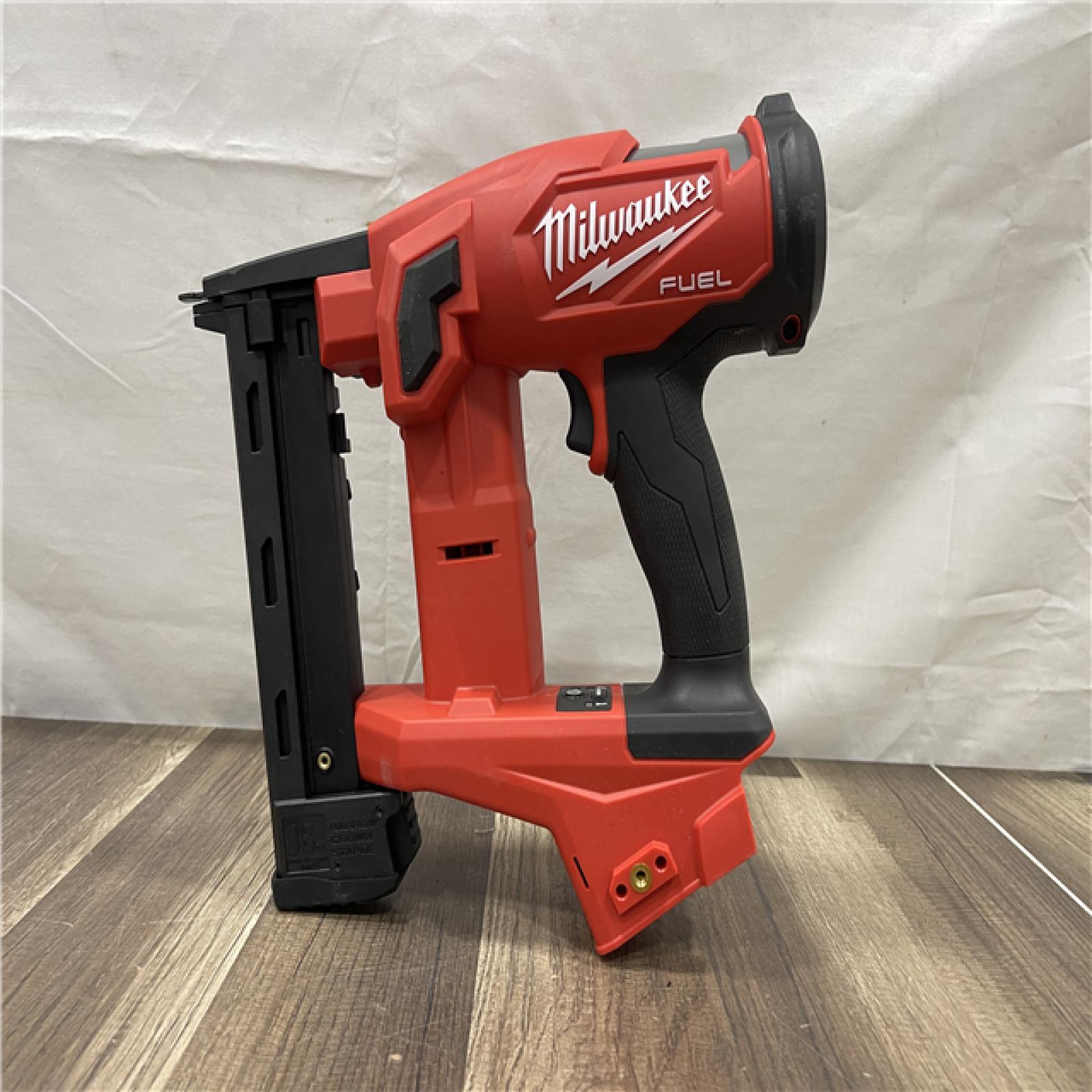 AS-IS Milwaukee FUEL 18-Volt Lithium-Ion Brushless Cordless 18-Gauge 1/4 in. Narrow Crown Stapler (Tool-Only)