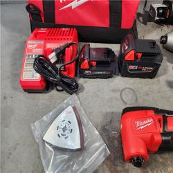 HOUSTON LOCATION - AS-IS (APPEARS LIKE NEW) M18 18V Lithium-Ion Cordless Combo Kit (5-Tool) with (2) Batteries, Charger and Tool Bag
