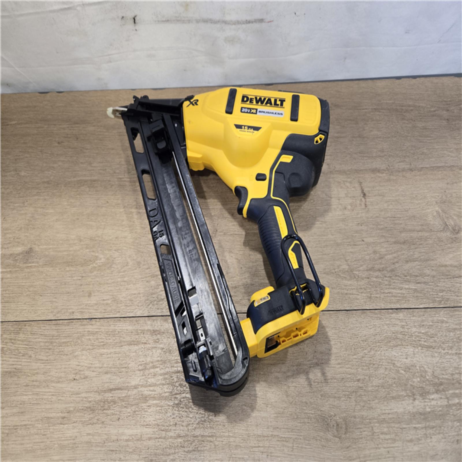 AS-IS DEWALT Cordless 20V MAX XR Angled Finish Nailer (Tool Only)