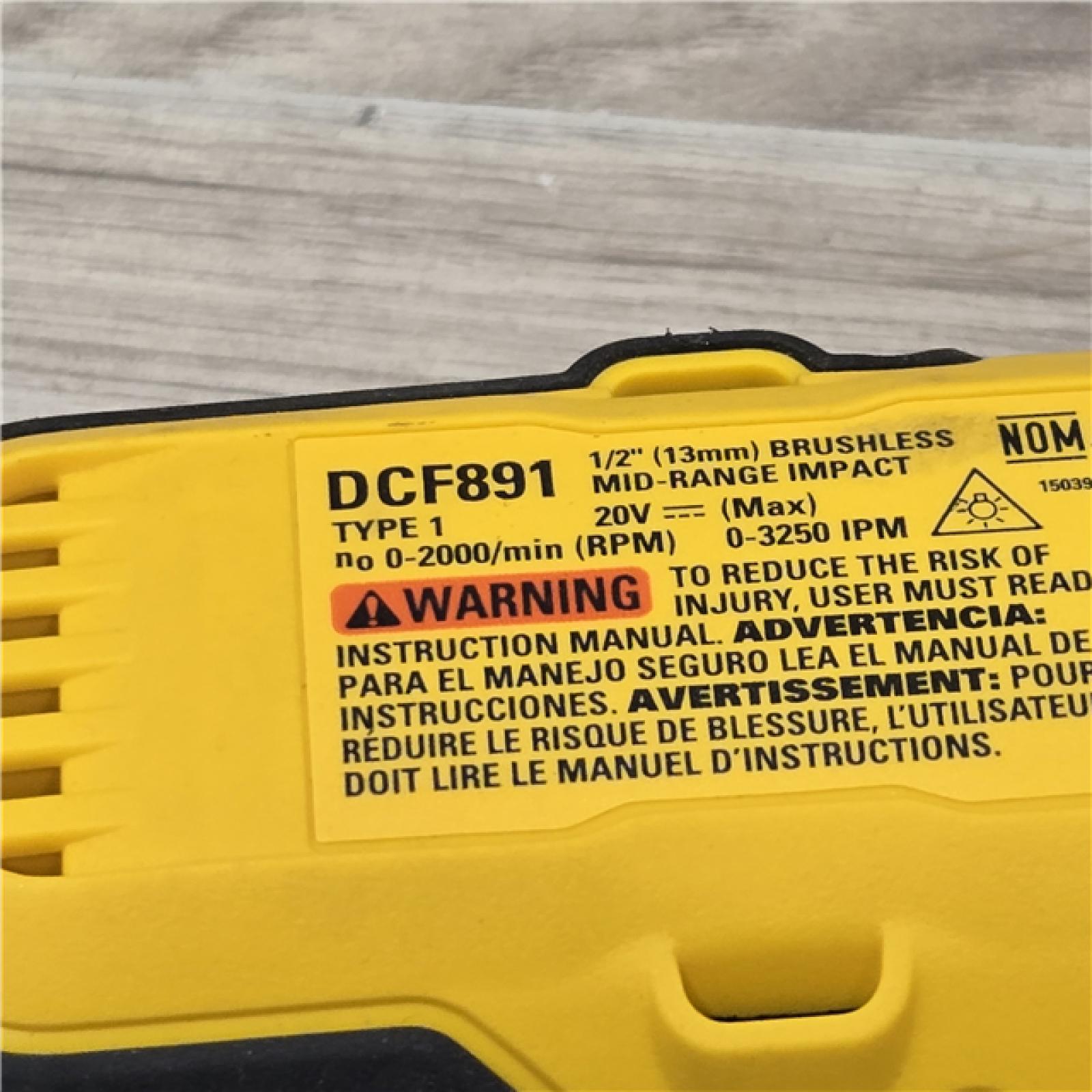 AS-IS DeWalt 20V MAX 1/2 in. Cordless Mid-Range Impact Wrench (Tool-Only)