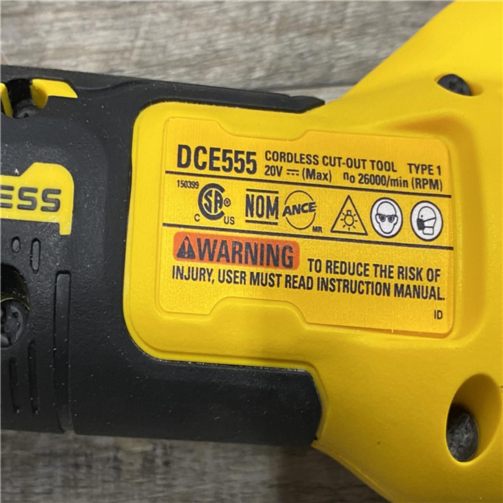 AS-IS DEWALT XR 20V Lithium-Ion Cordless Rotary Drywall Cut-Out Tool (Tool Only)