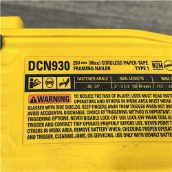 AS-IS DEWALT 20V 30 Degree Cordless Framing Nailer (Tool-Only)