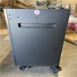 DALLAS LOCATION - Husky Modular Tool Storage 62 in. W X 24 in. D Heavy Duty Matte Black Mobile Workbench Cabinet with Stainless Steel Top