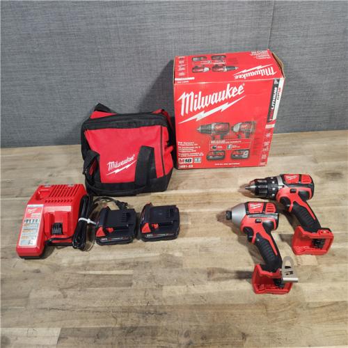 HOUSTON LOCATION - AS-IS Milwaukee 18V Cordless Brushed 2-Tool Drill/Driver and Impact Driver Kit