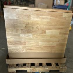 DALLAS LOCATION - Husky Tool Storage 46 in. W x 51 in. D Standard Duty Black Mobile Workbench Cabinet with Solid Top Full Length Extension Table