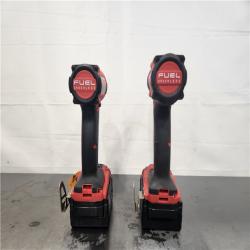 AS-IS- Milwaukee FUEL 18V Lithium-Ion Brushless Cordless Hammer Drill and Impact Driver Combo Kit (2-Tool) with 2 Batteries