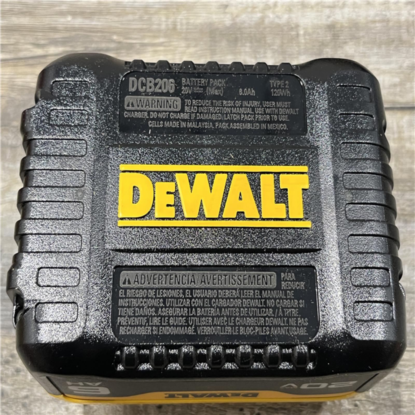 AS-IS DEWALT 20V MAX Lithium-Ion 6.0 Ah Battery and Charger