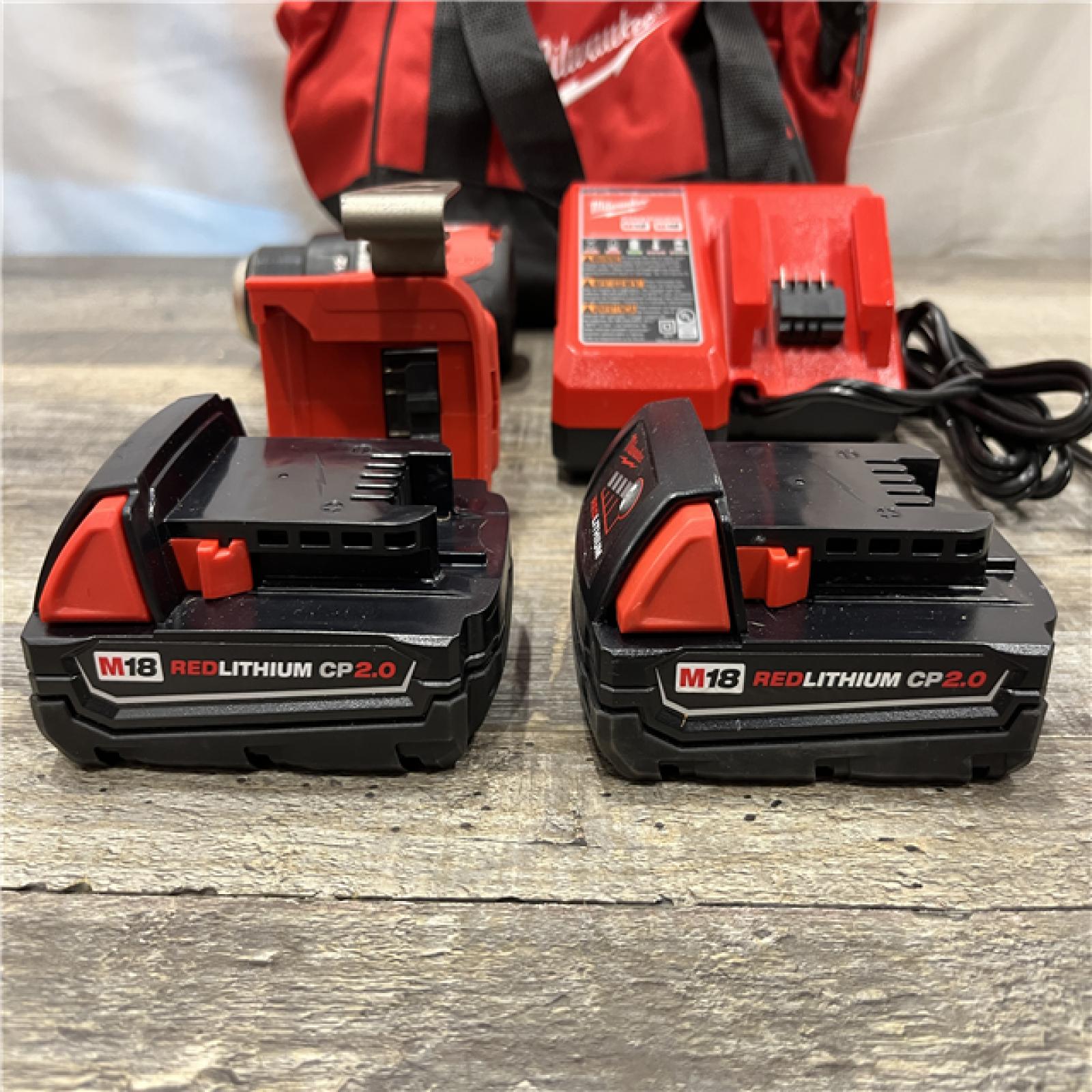AS-IS Milwaukee 18V Lithium-Ion Brushless Cordless 1/2 in. Compact Drill/Driver Kit