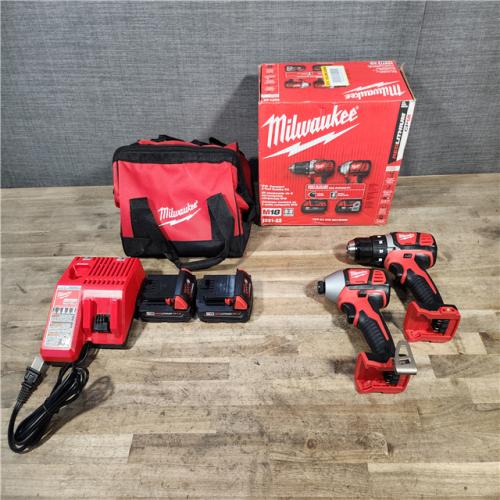 HOUSTON LOCATION - AS-IS Milwaukee M18 Brushed Cordless (2-Tool) Drill/Driver and Impact Driver Kit
