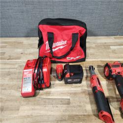 HOUSTON LOCATION - AS - IS Milwaukee 2 Tool Combo Kit W/ (2) Battery & Charger