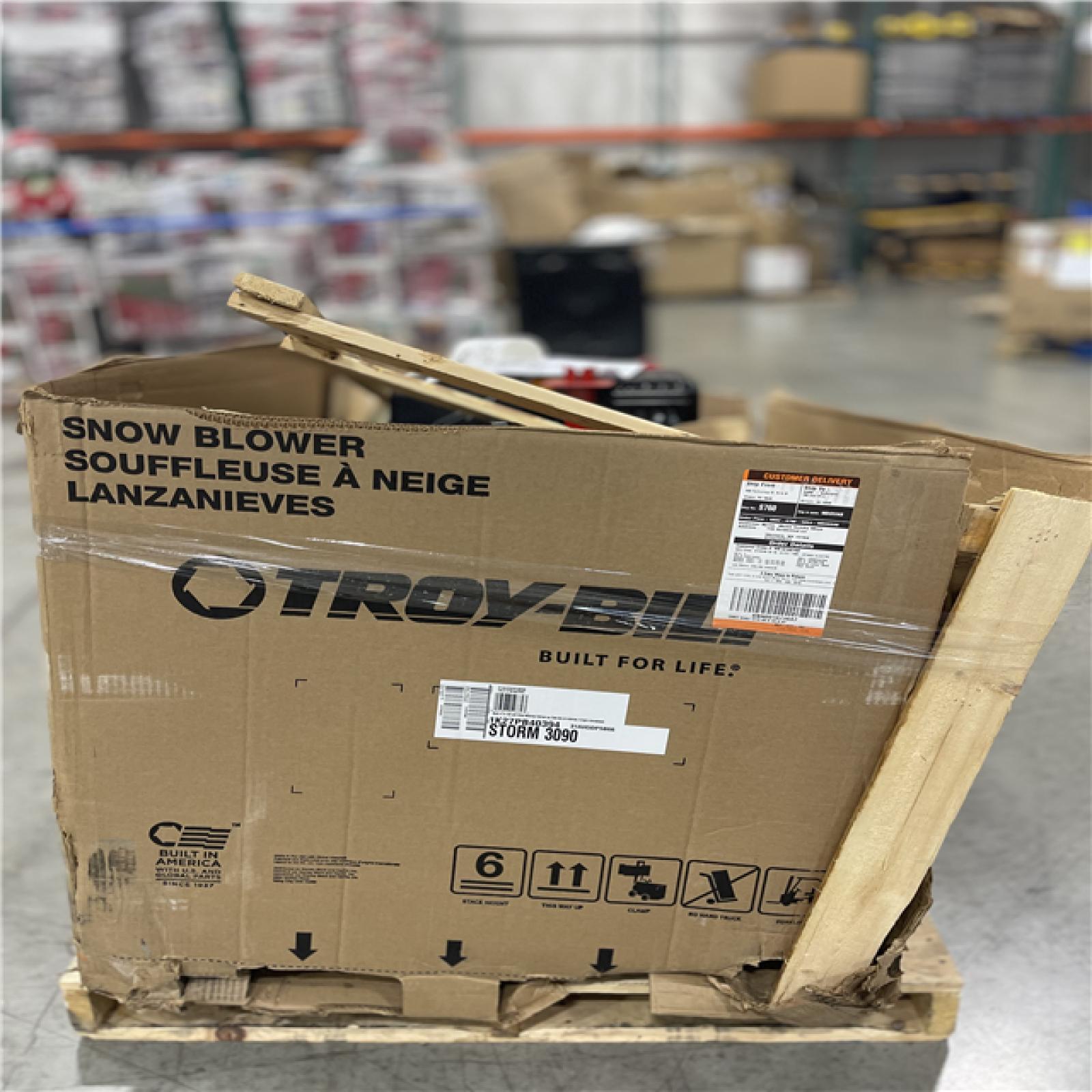 DALLAS LOCATION - Troy-Bilt Storm 30 in. 357cc Two-Stage Electric Start Gas Snow Blower with Power Steering and Heated Grips