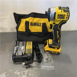 AS-IS - DEWALT ATOMIC 20V MAX* Brushless Cordless Compact 1/4 in. Impact Driver Kit