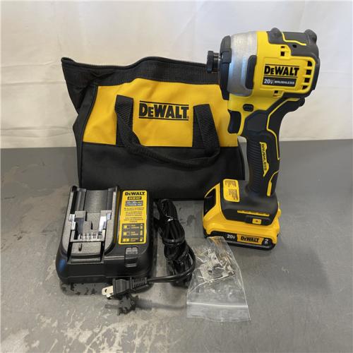 AS-IS - DEWALT ATOMIC 20V MAX* Brushless Cordless Compact 1/4 in. Impact Driver Kit