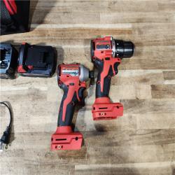 HOUSTON LOCATION - AS - IS Milwaukee 18-Volt Lithium-Ion Brushless Cordless Compact Hammer Drill/Impact Combo Kit