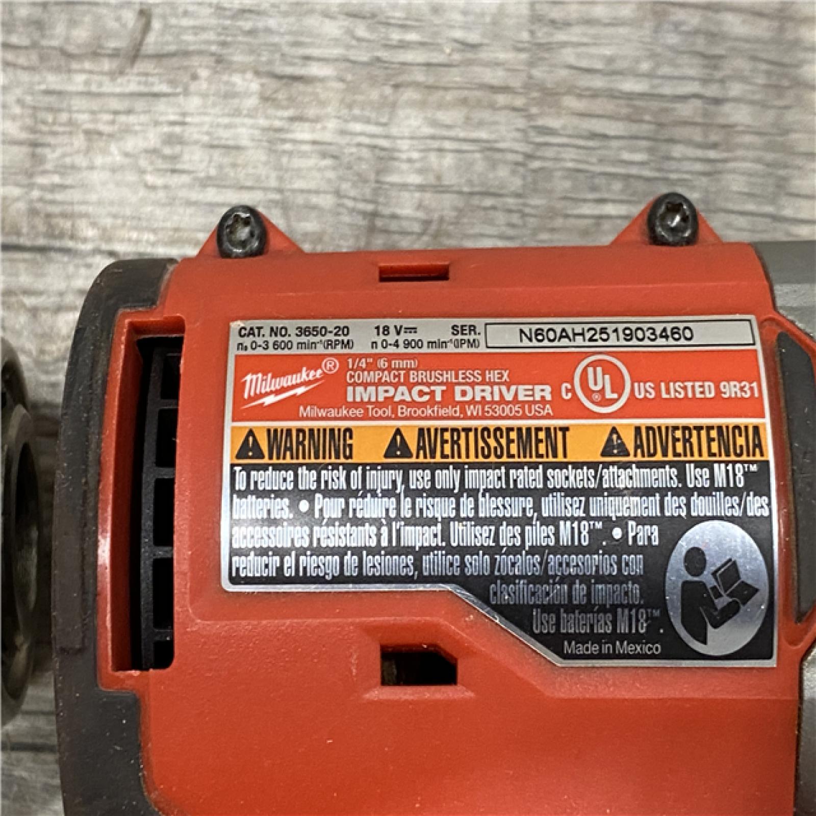 AS-IS Milwaukee 18V Lithium-Ion Brushless Cordless Compact Drill/Impact Combo Kit