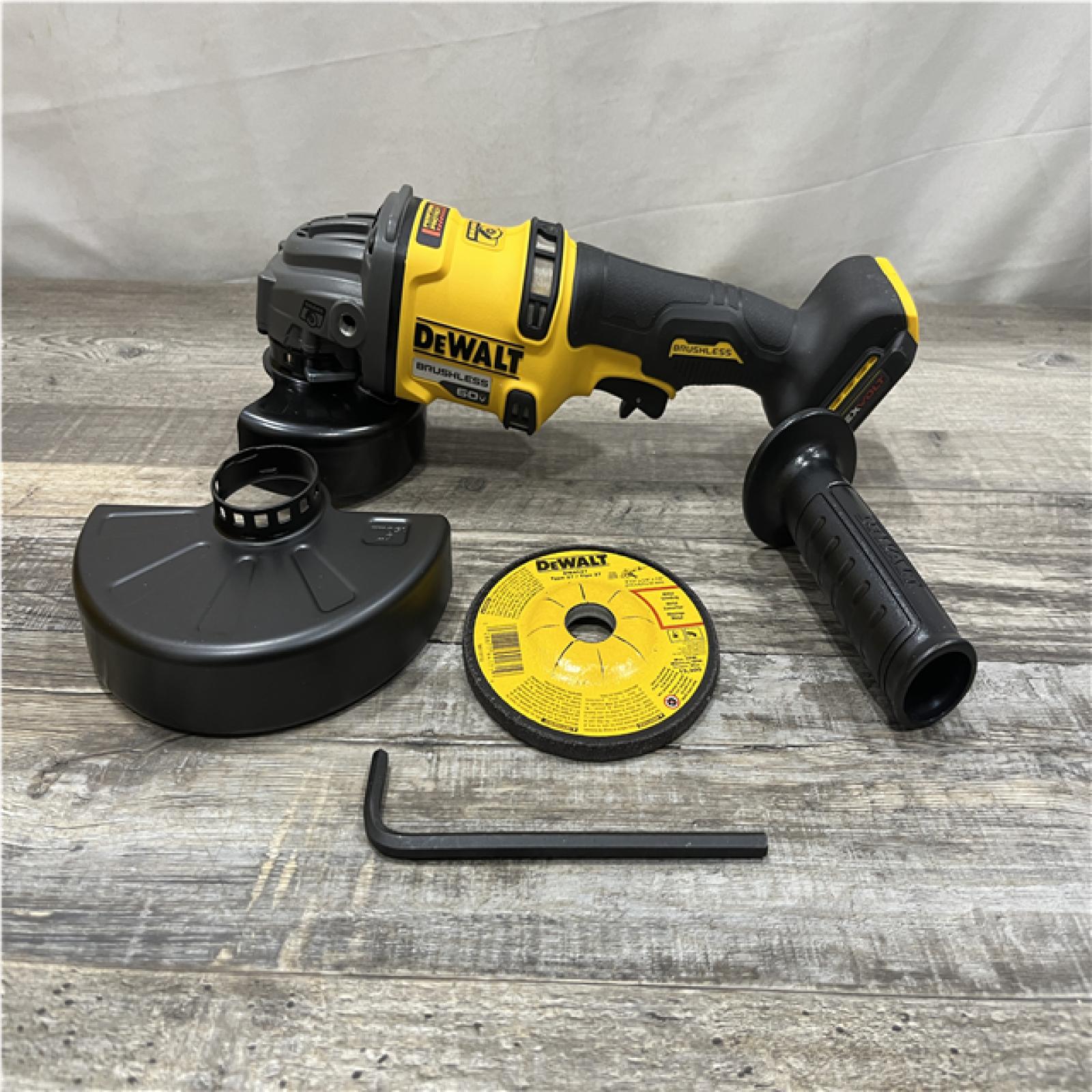 AS-IS DEWALT FLEXVOLT 60V MAX Cordless Brushless 4.5 in. to 6 in. Small Angle Grinder with Kickback Brake (Tool Only)