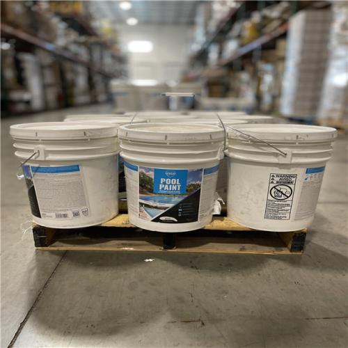 DALLAS LOCATION -DALLAS LOCATION -Dyco Pool Paint 5 Gal. 3150 White Semi-Gloss Acrylic Exterior Paint PALLET- (10 UNITS)