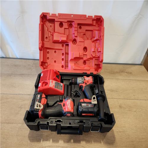 AS-IS- Milwaukee FUEL 18V Lithium-Ion Brushless Cordless Hammer Drill and Impact Driver Combo Kit