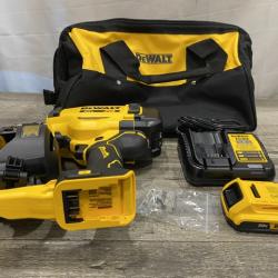AS-IS DEWALT 20V MAX Lithium-Ion 15-Degree Electric Cordless Roofing Nailer Kit