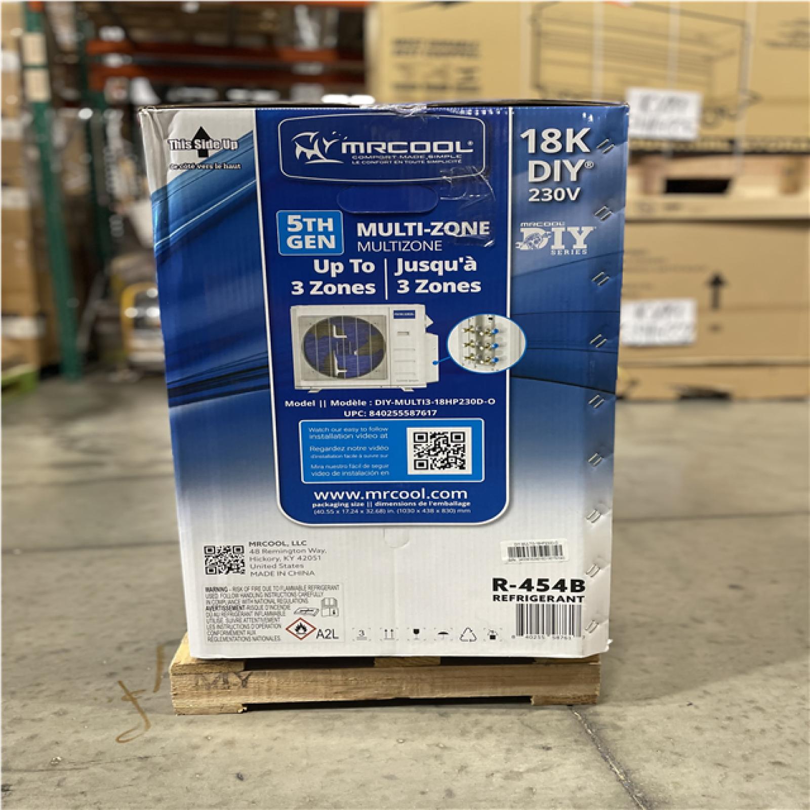 DALLAS LOCATION- MRCOOL® 18k DIY 5th Generation 3 Zone Multi-Zone Mini-Split Condenser 230v R454B