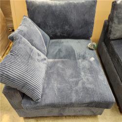 Phoenix AS-IS Dreamsidea 3- Piece L-Shaped Sectional Sofa (Blue)