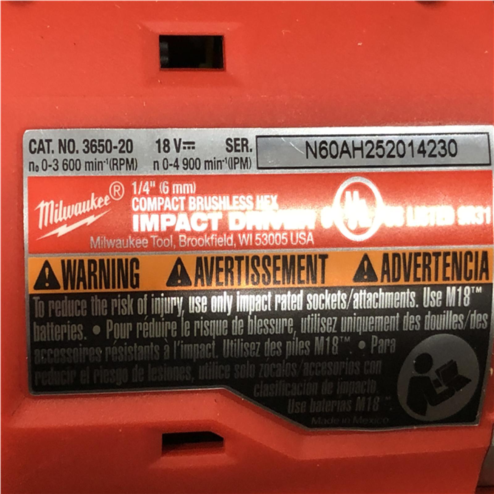 AS-IS Milwaukee 18V Lithium-Ion Brushless Cordless Compact Drill/Impact Combo Kit