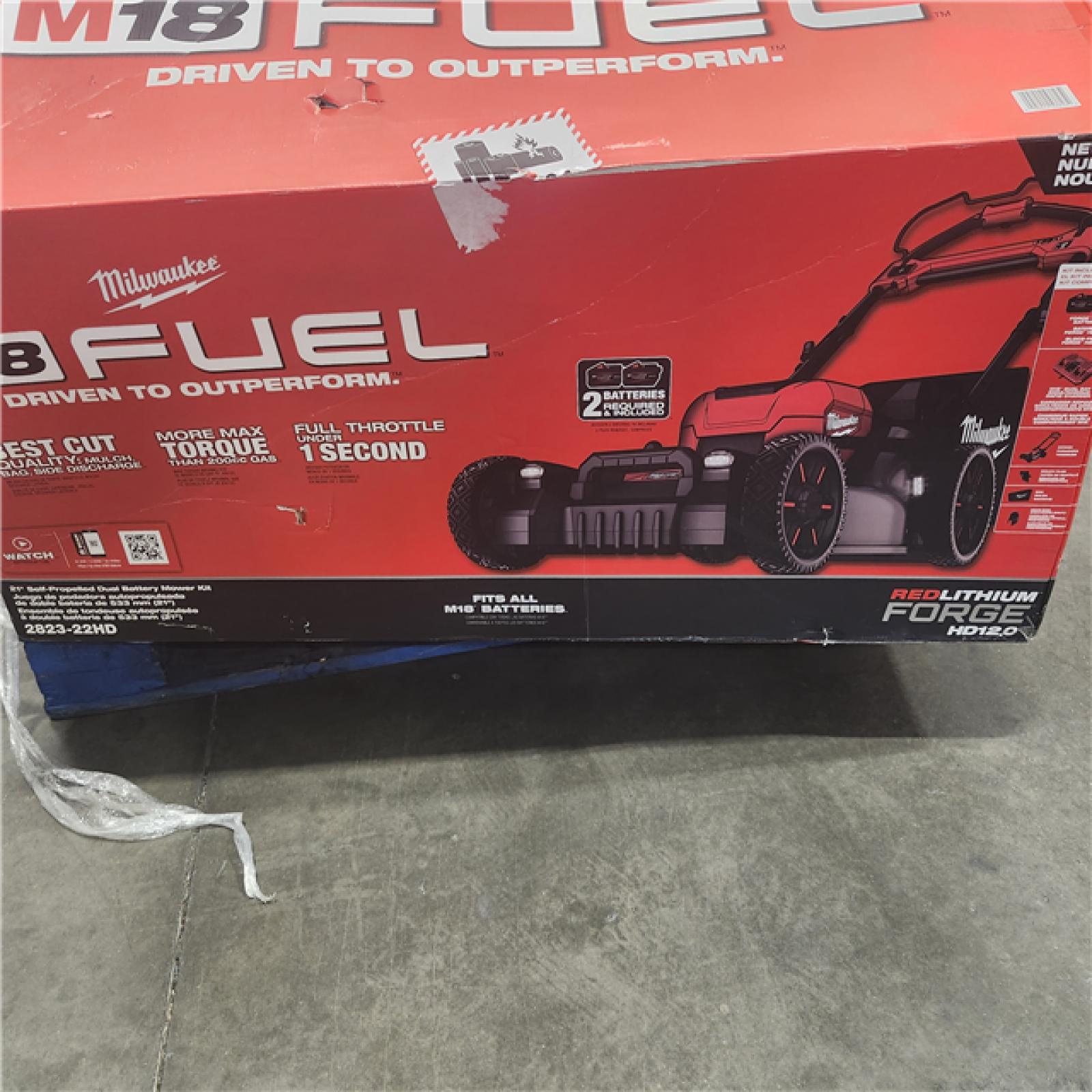 As-Is- M18 FUEL Brushless Cordless 21 in. Walk Behind Dual Battery Self-Propelled Mower W/(2) 12.0Ah Battery and Rapid Charger