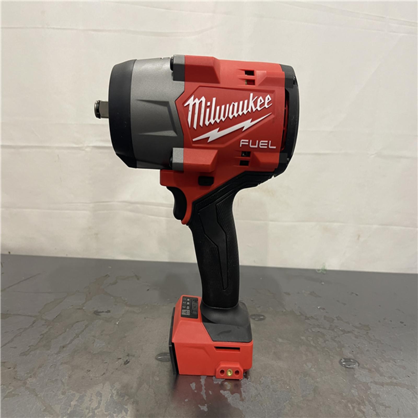 AS-IS- Milwaukee M18 FUEL 18V Lithium-Ion Brushless Cordless 1/2 in. Impact Wrench with Friction Ring (Tool-Only)