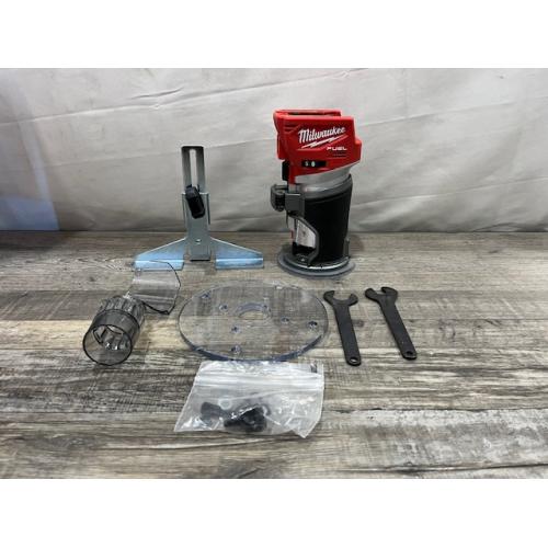 AS-IS Milwaukee FUEL 18V Lithium-Ion Brushless Cordless Compact Router (Tool-Only)