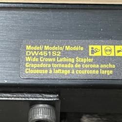 AS-IS DEWALT Corded Pneumatic 16-Gauge 1 in. Crown Lathing Stapler