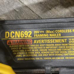 AS-IS DEWALT 20V MAX Brushless Li-Ion Framing Nailer (Tool Only)