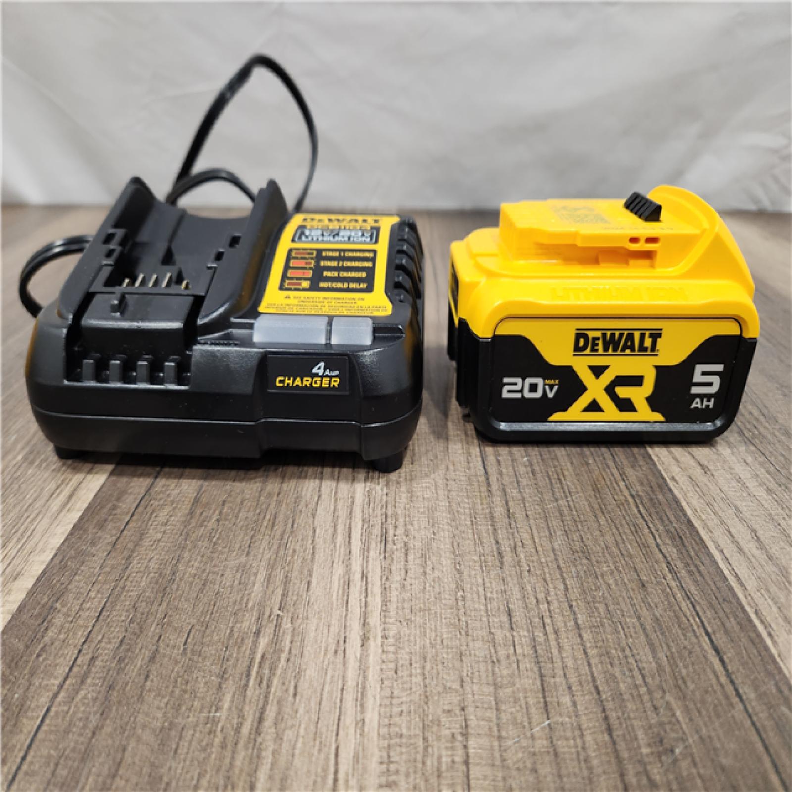 LIKE NEW! - DEWALT 20-Volt Maximum XR 5.0 Ah Battery Pack and Charger