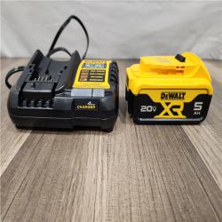 LIKE NEW! - DEWALT 20-Volt Maximum XR 5.0 Ah Battery Pack and Charger
